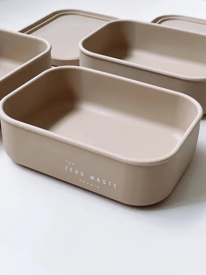 Silicone Rectangle Container - Natural