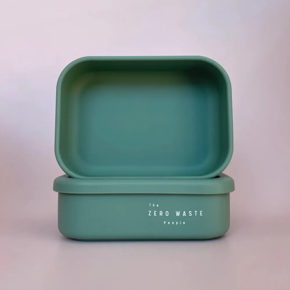 Silicone Rectangle Container - Sage