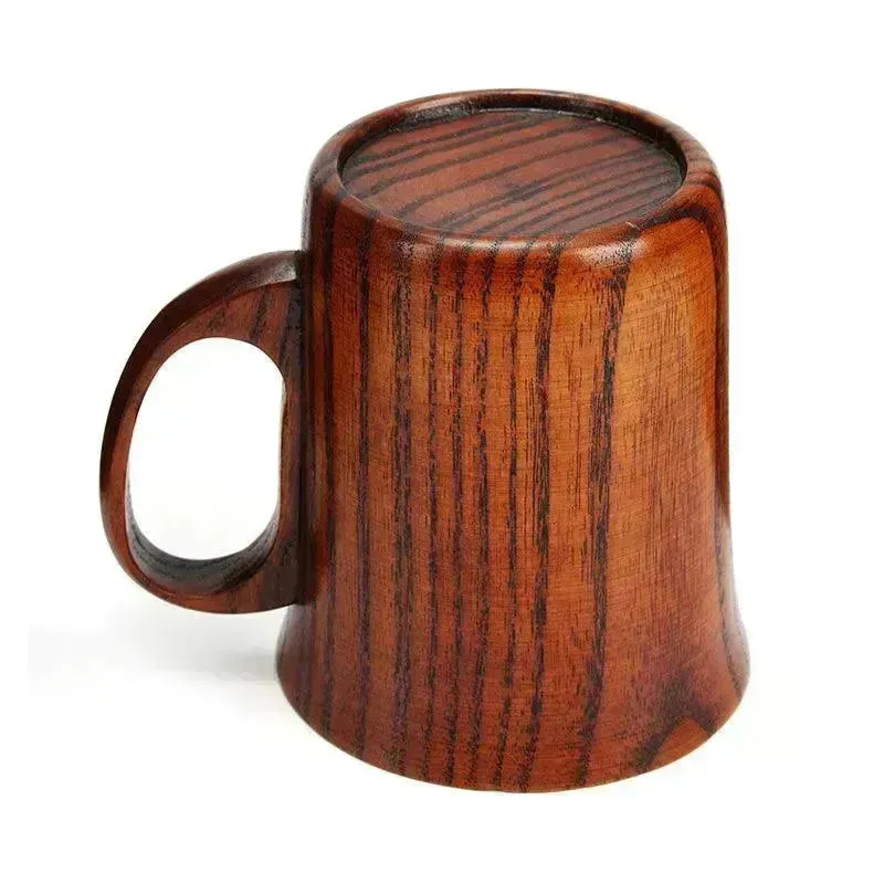 Simple Literary Retro Japanese Style Wooden  Handcrafted Mug