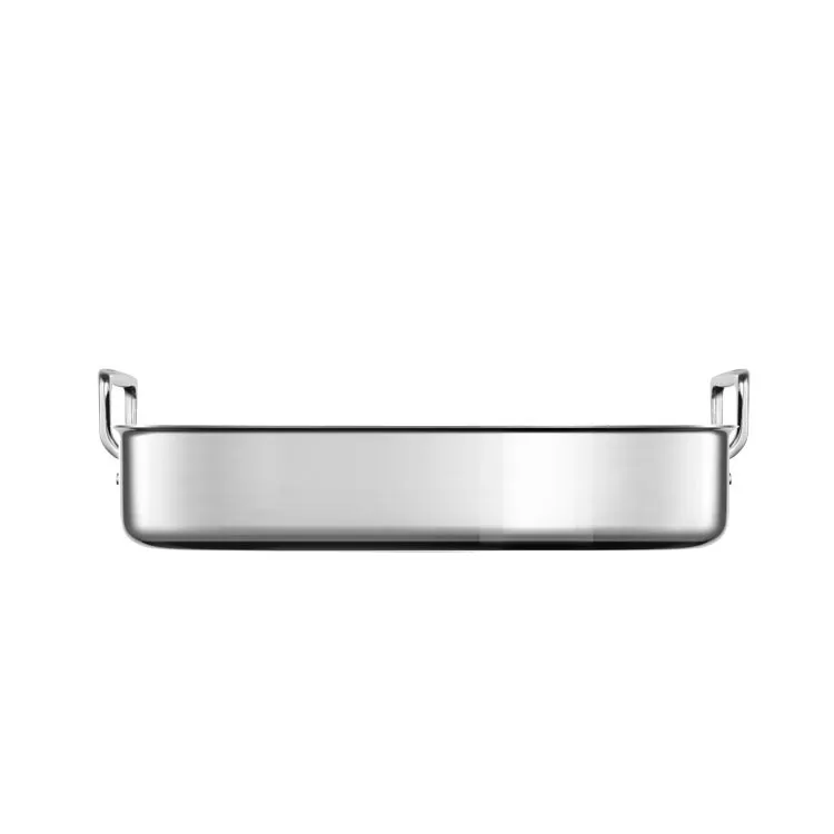 Small Stainless Steel Roasting Pan with Nonstick Rack