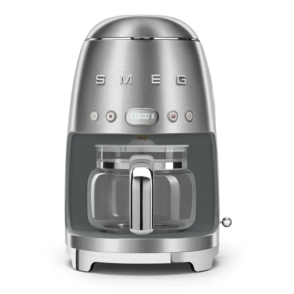 Smeg Drip Coffee Maker 50´Style Silver Dcf02sseu