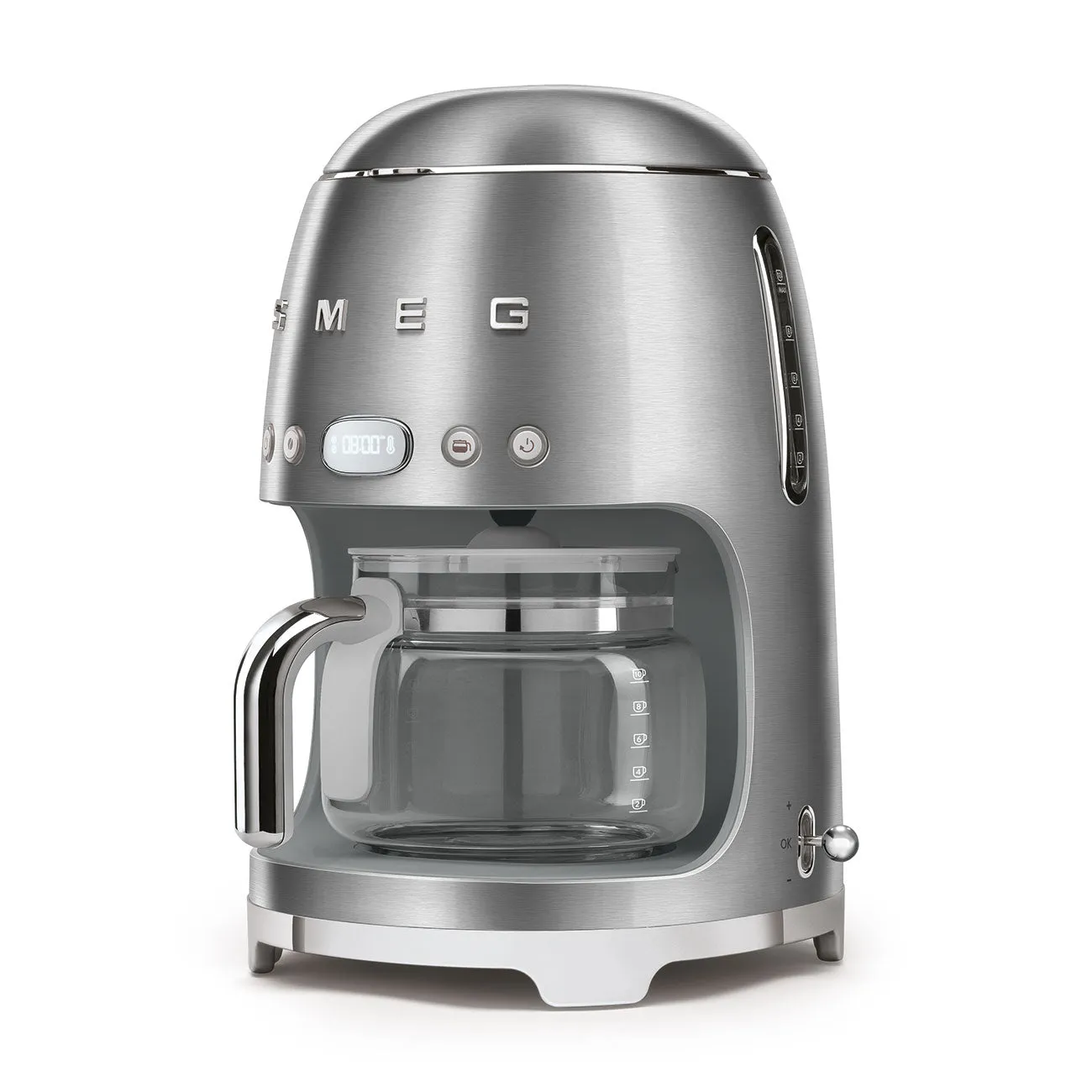 Smeg Drip Coffee Maker 50´Style Silver Dcf02sseu