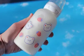 Strawberry Bear Adult Baby Bottle