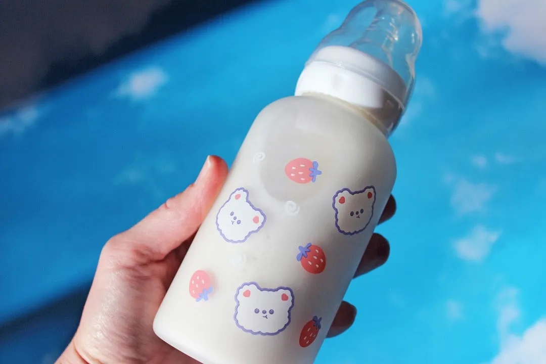 Strawberry Bear Adult Baby Bottle