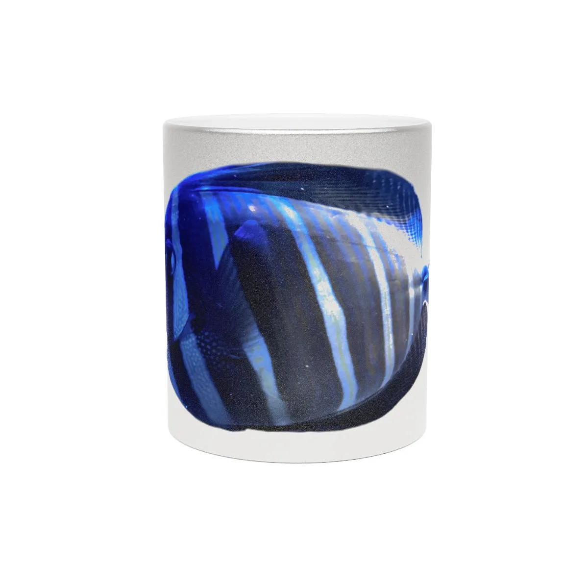 Striped Fish Metallic Mug (Silver / Gold)