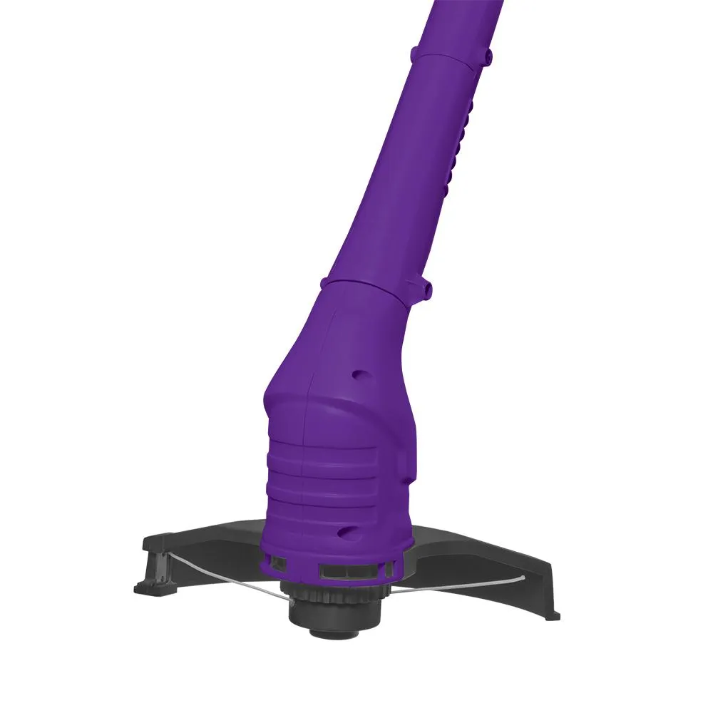 Sun Joe TRJ607E-PRP-RM Electric String Trimmer | 10-Inch | 2.5 Amp (Purple) (Certified Refurbished)