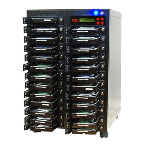 SySTOR 1:24 SATA Hard Disk Drive / Solid State Drive (HDD/SSD) Clone Duplicator/Sanitizer - High Speed (150MB/sec) (SYS2024HS)