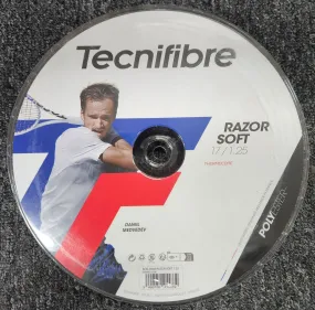 Tecnifibre Razor Soft Tennis String Reel of Carbon 17g 1.25mm