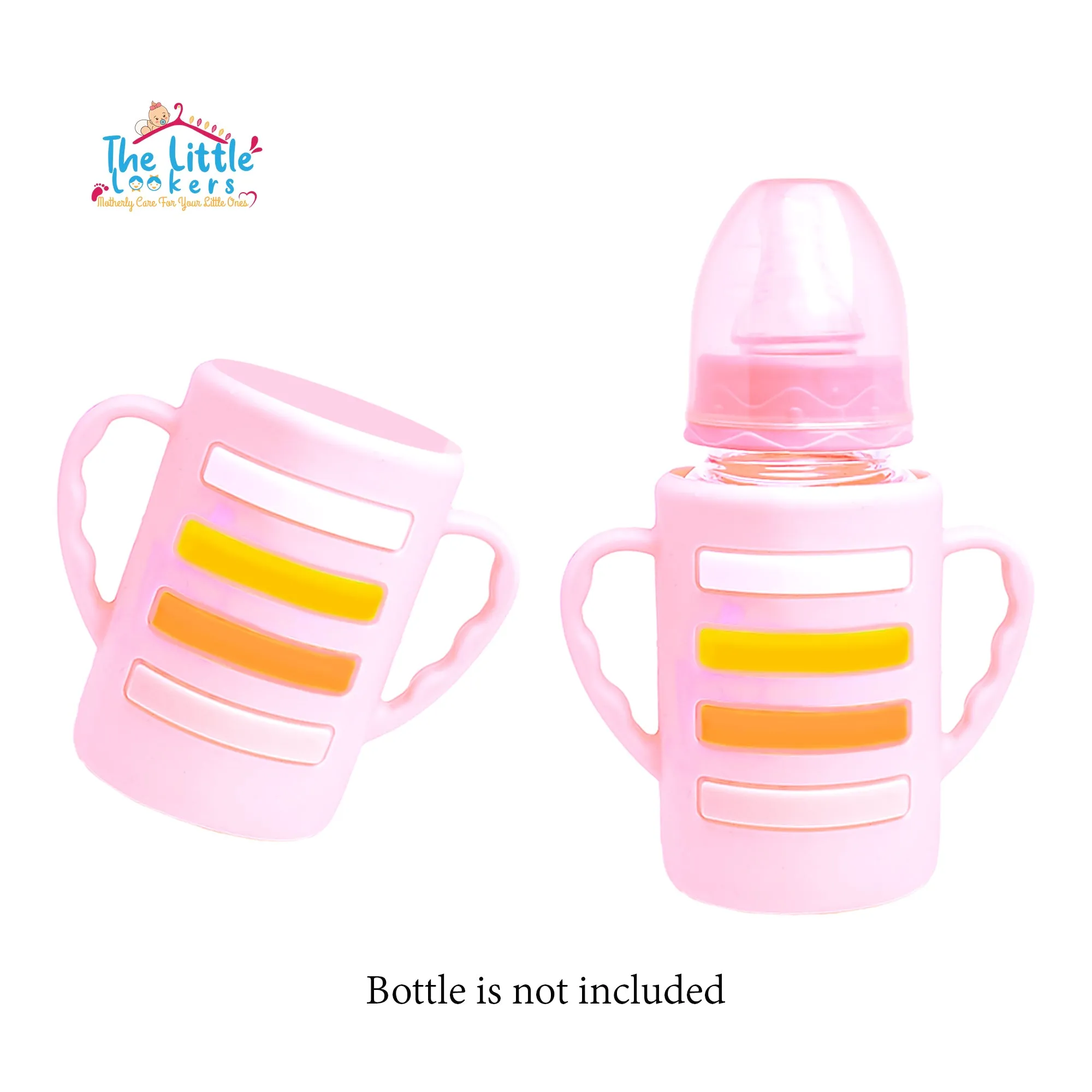 THE LITTLE LOOKERS Baby Bottle Cover with Handle/ Silicone Warmer Cover for Baby/Newborn/Infants/Toddlers