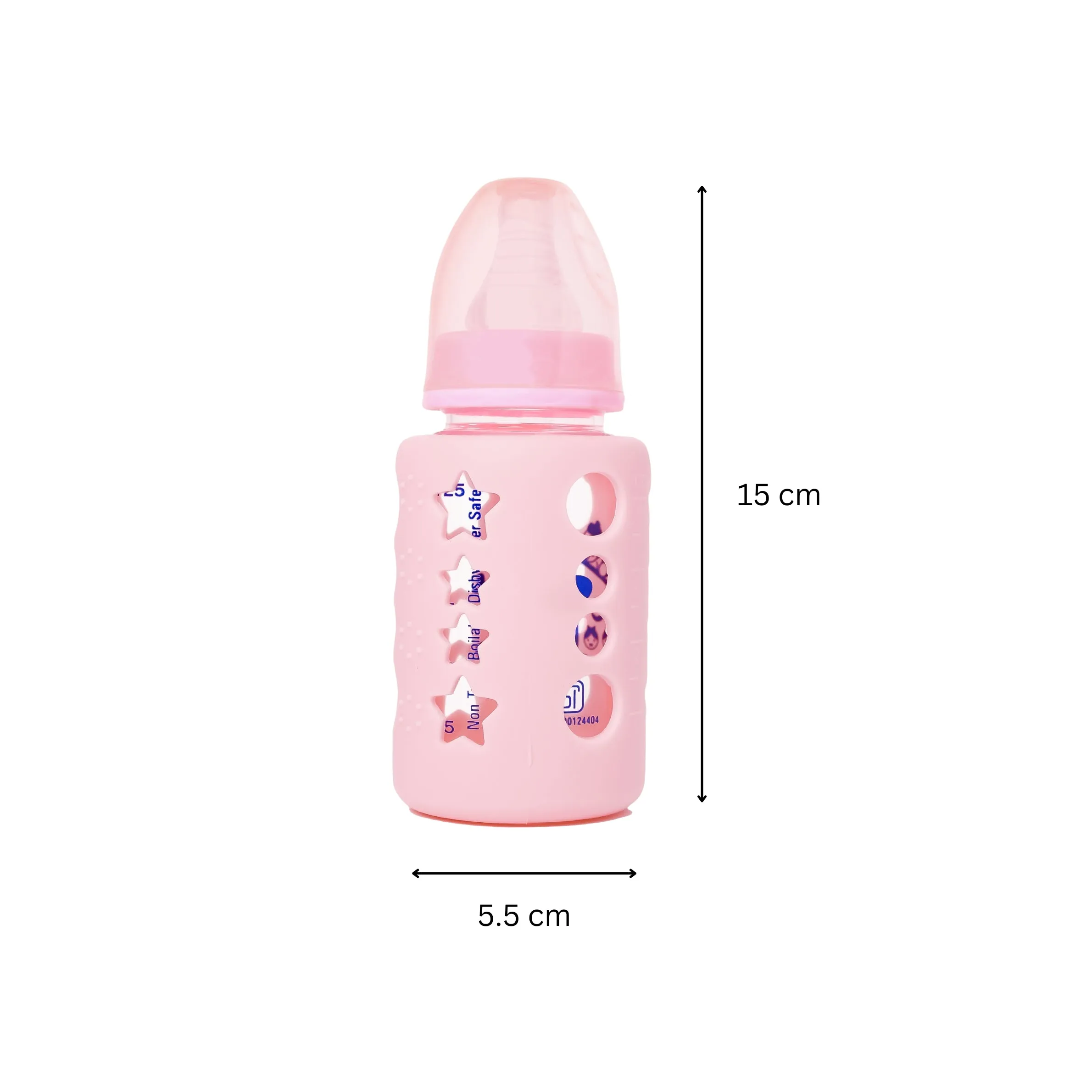 The Little Lookers High Borosilicate Glass Feeding Bottle for Baby/Feeder for Newborn | Super Soft Flow Control & Anti Colic Nipple for Infants/Toddlers