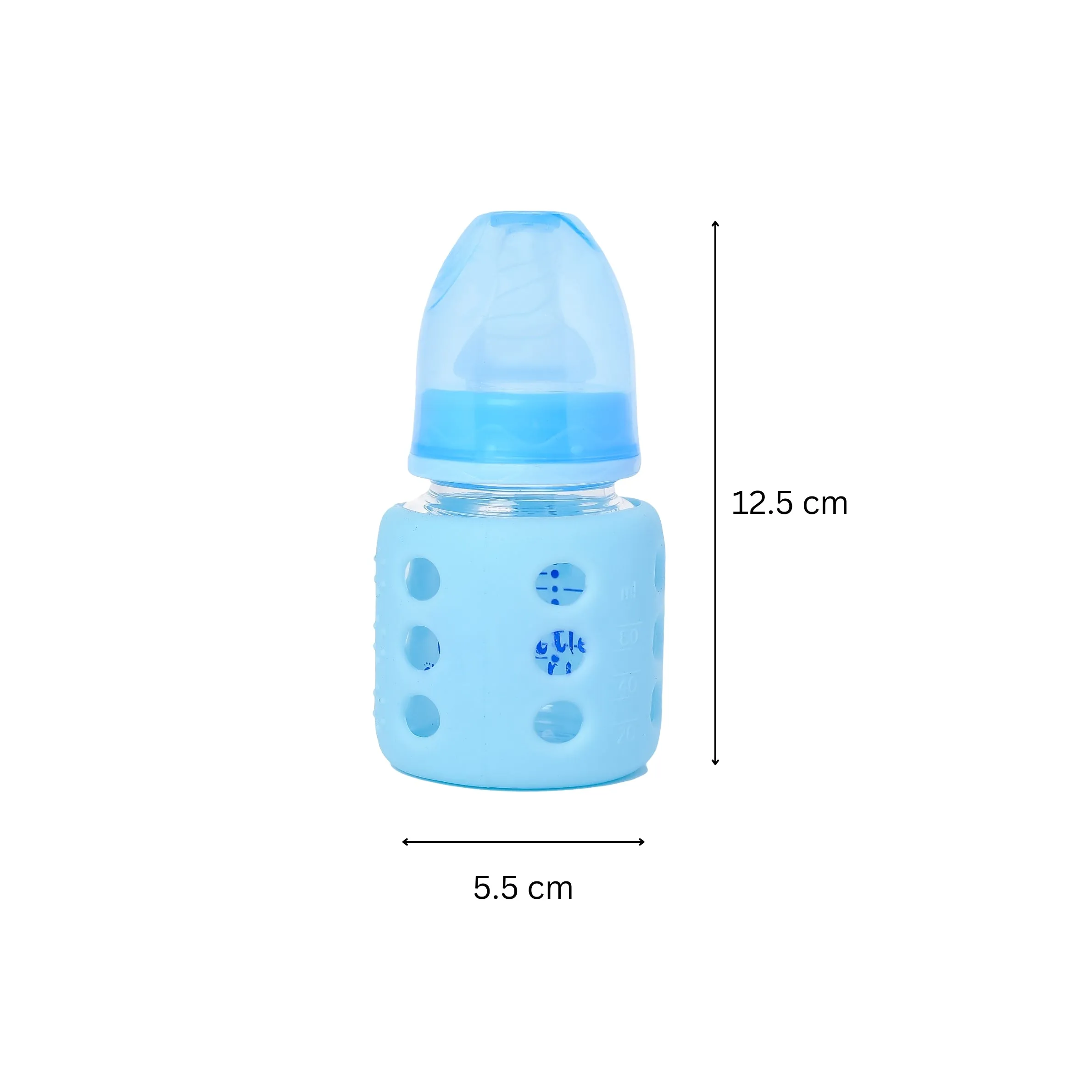 The Little Lookers High Borosilicate Glass Feeding Bottle for Baby/Feeder for Newborn | Super Soft Flow Control & Anti Colic Nipple for Infants/Toddlers