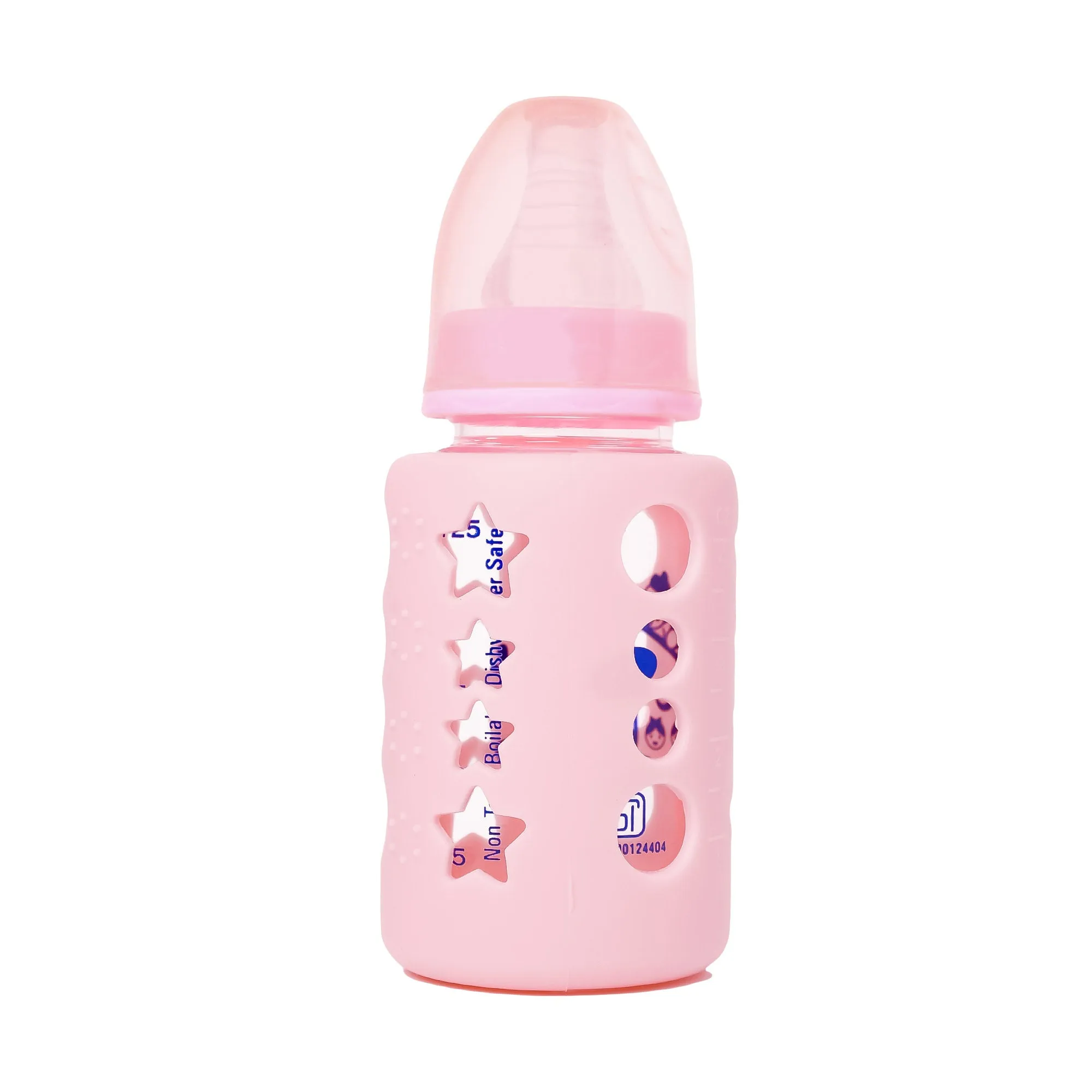 The Little Lookers High Borosilicate Glass Feeding Bottle for Baby/Feeder for Newborn | Super Soft Flow Control & Anti Colic Nipple for Infants/Toddlers