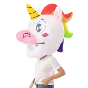 Unicorn Bobble Head Inflatable Costume - Adult