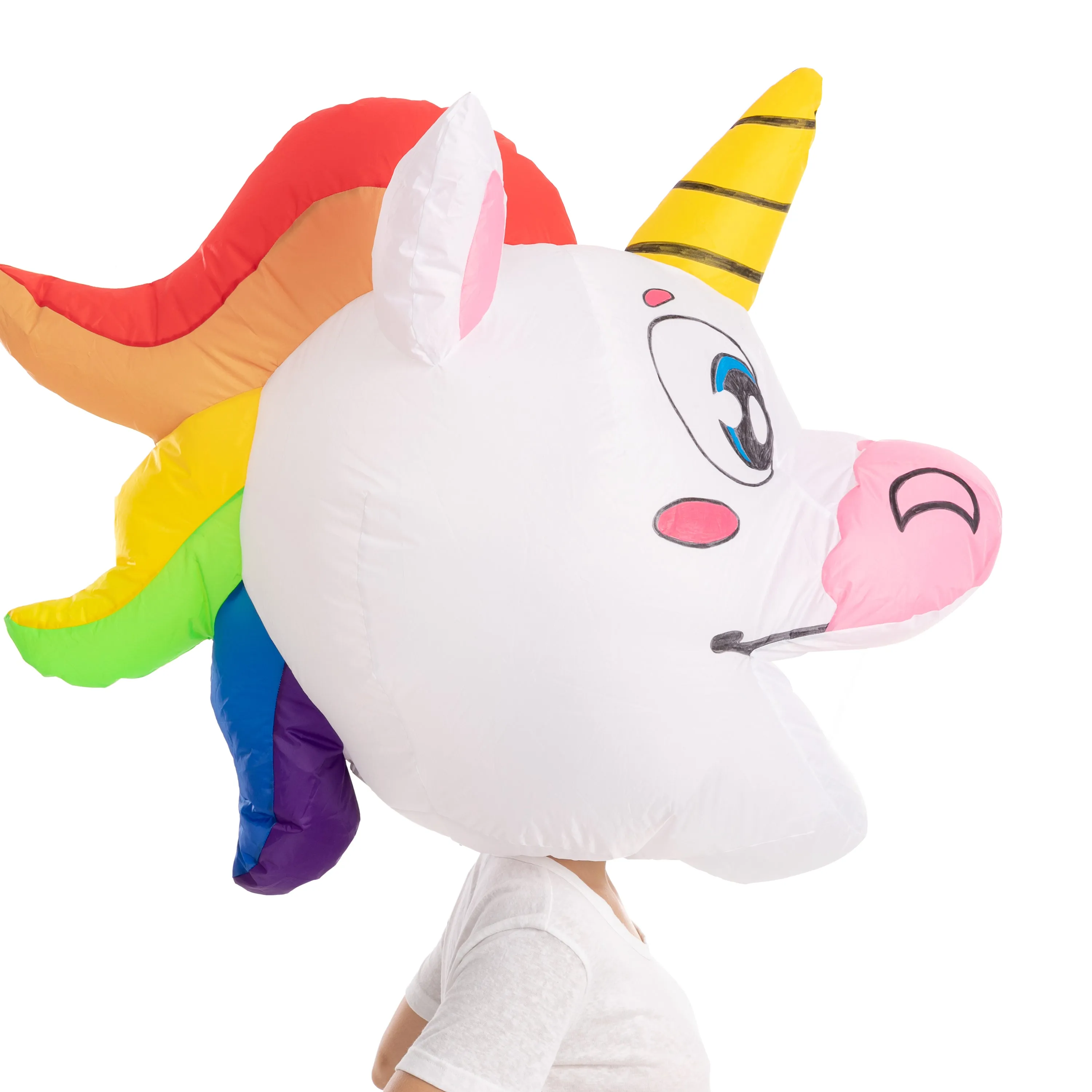 Unicorn Bobble Head Inflatable Costume - Adult