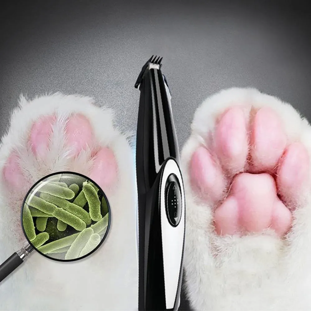 USB Rechargeable Dog Pet Hair Foot Trimmer With Low-noise