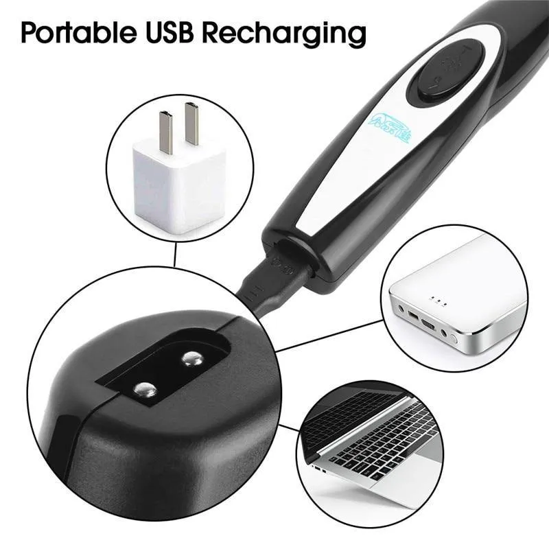 USB Rechargeable Dog Pet Hair Foot Trimmer With Low-noise