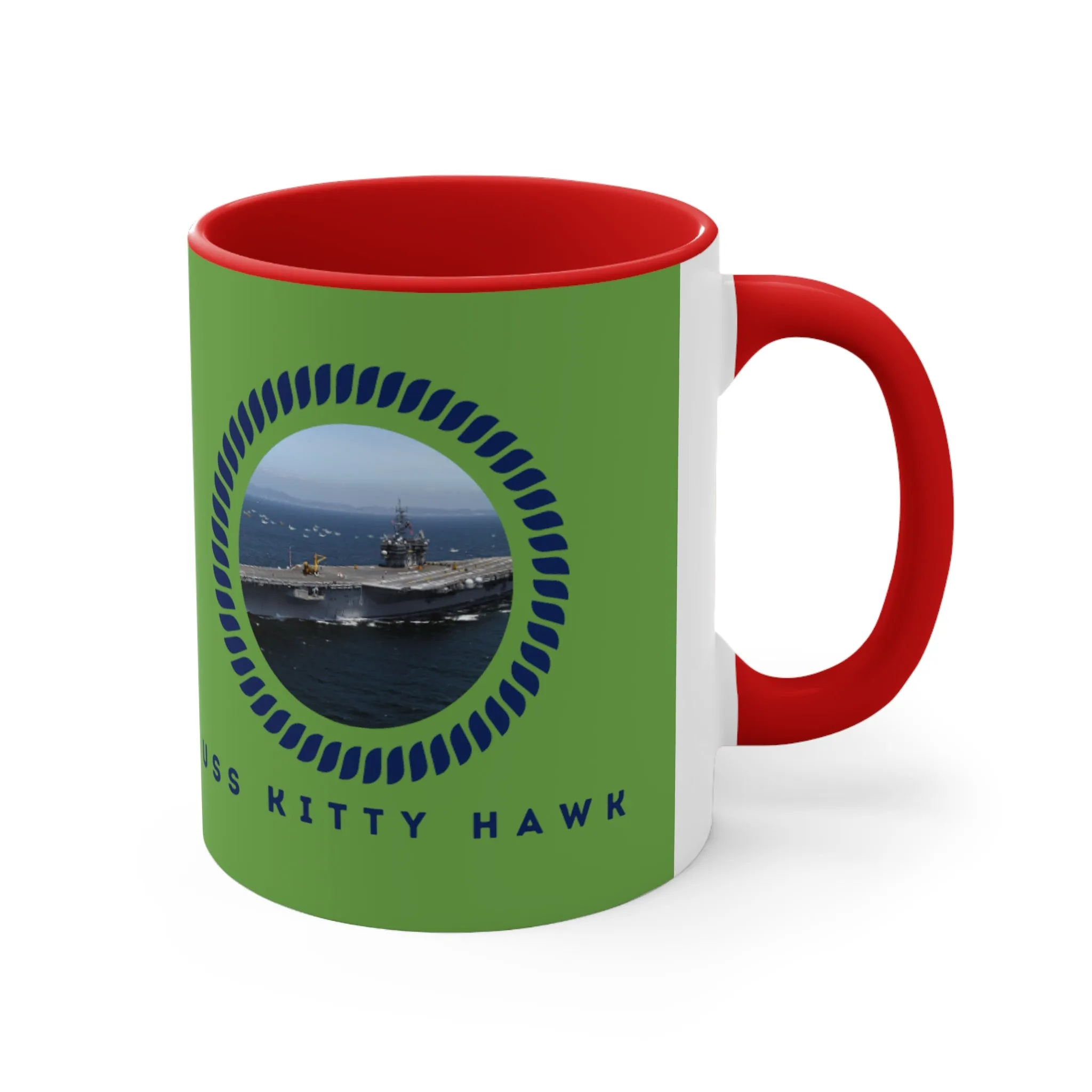 USS Kitty Hawk (CV-63) United States Ships POD Accent Coffee Mug, 11oz