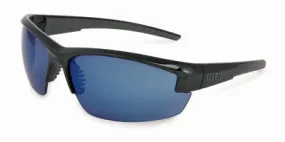 Uvex Mercury Safety Glasses With Black And Gray Frame And Blue Anti Scratch Lens (10 Pairs)