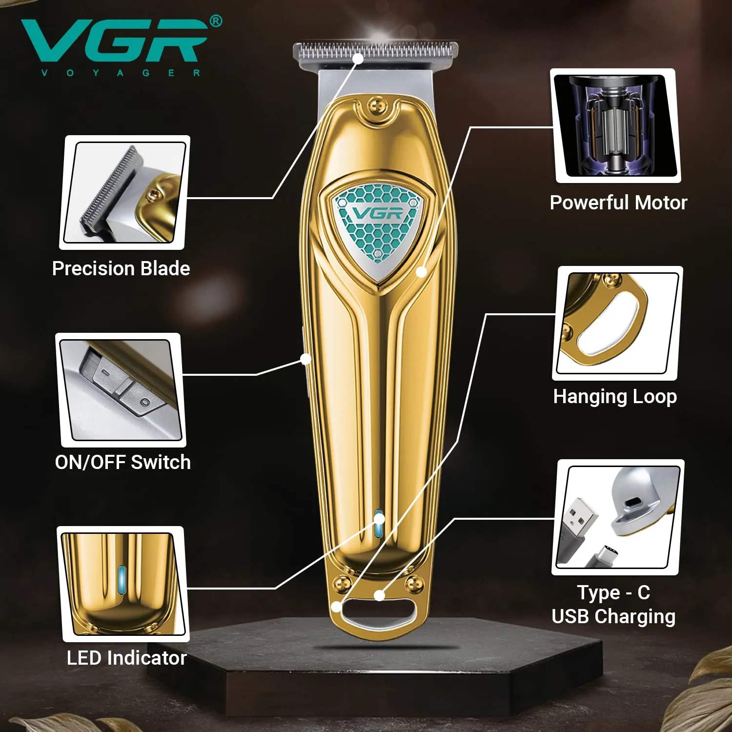 VGR V-911 Professional Hair Trimmer