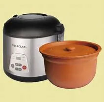 VitaClay VF7700-8 Chef Gourmet 8-Cup Rice and Slow Cooker