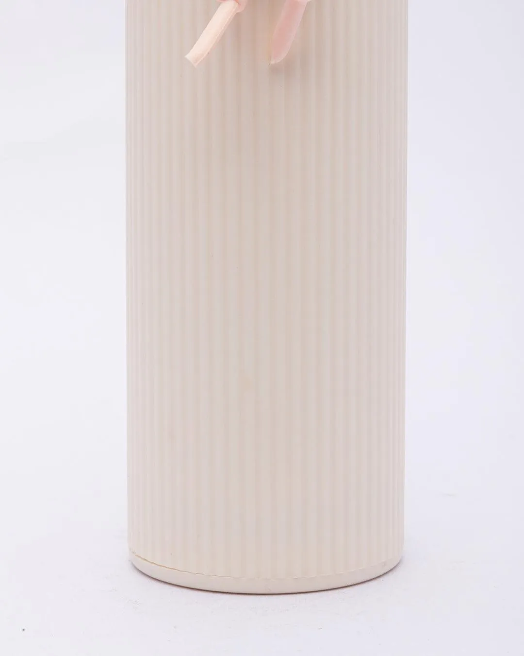 Water Bottle, for Home, Office, School, or Gym, Ivory, Plastic & Glass, 310 mL