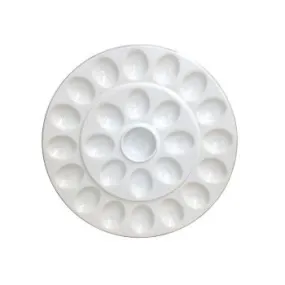 White Ceramic Deviled Egg Platter