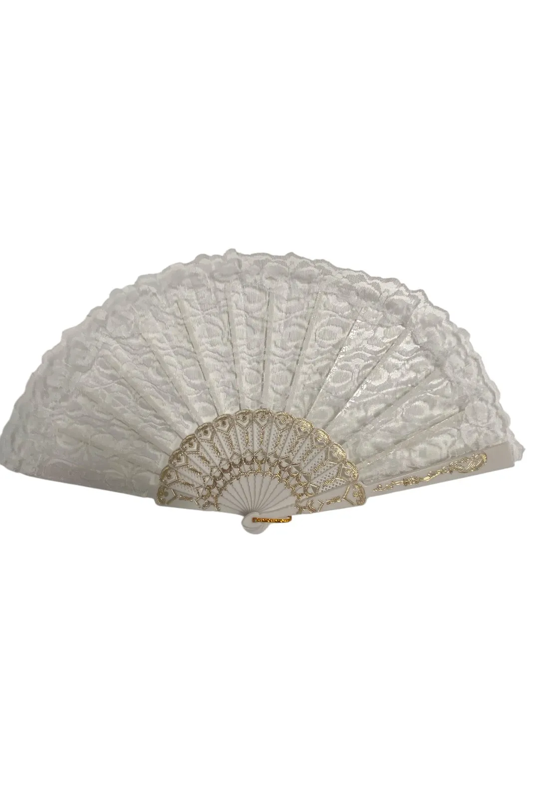 White Lace Hand Fan