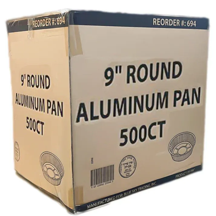 *WHOLESALE* Disposable 9” Aluminum Foil Round Pans | 500 ct/Case