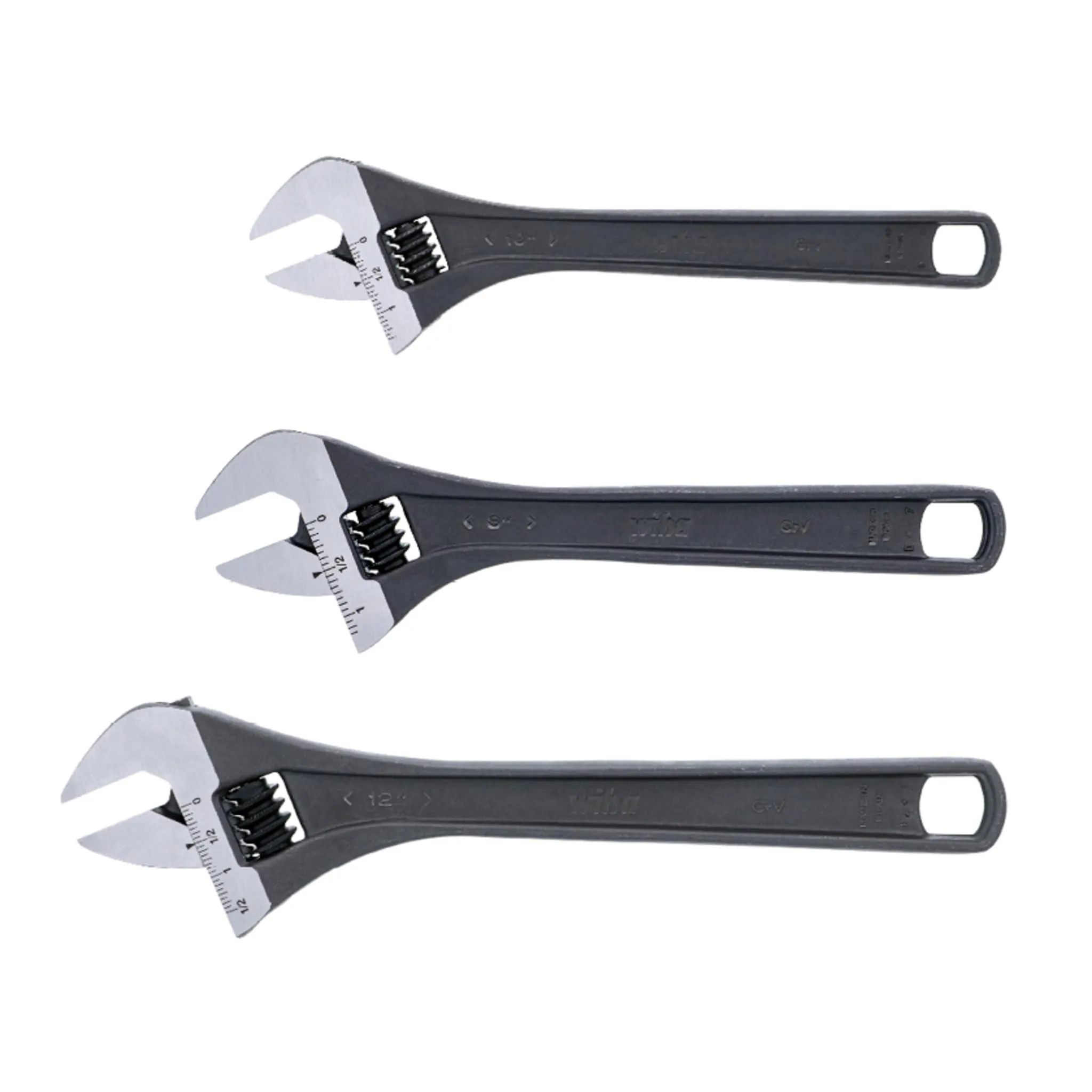 Wiha 3 Piece Adjustable Wrench Set