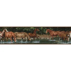 Wild Horses Peel & Stick Border