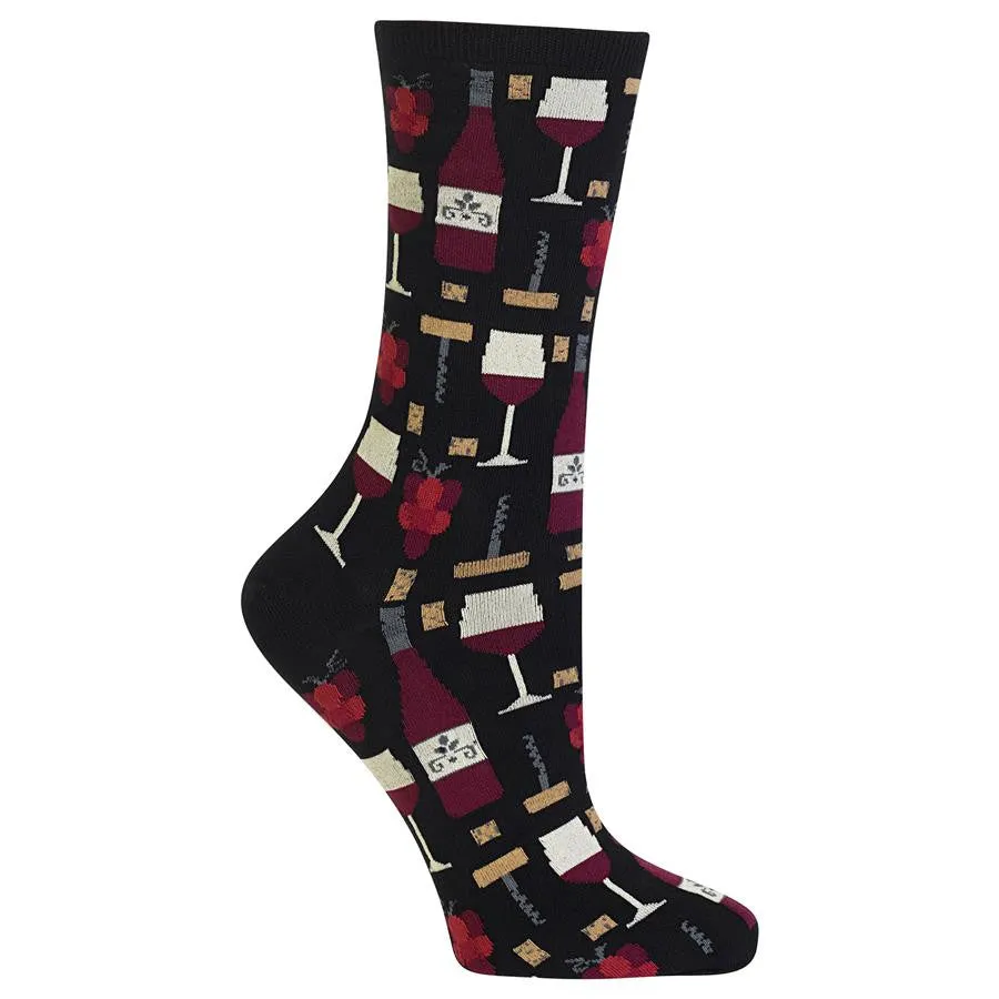 Wine By The Glass Crew Socks