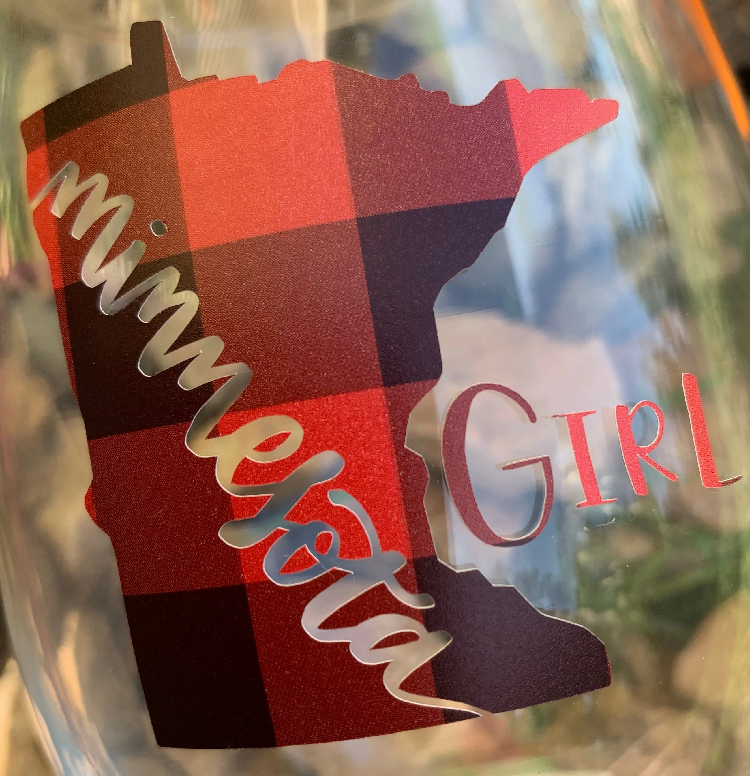 Wine glasses { Minnesota girl } Handmade by Stacy. Wholesale available.