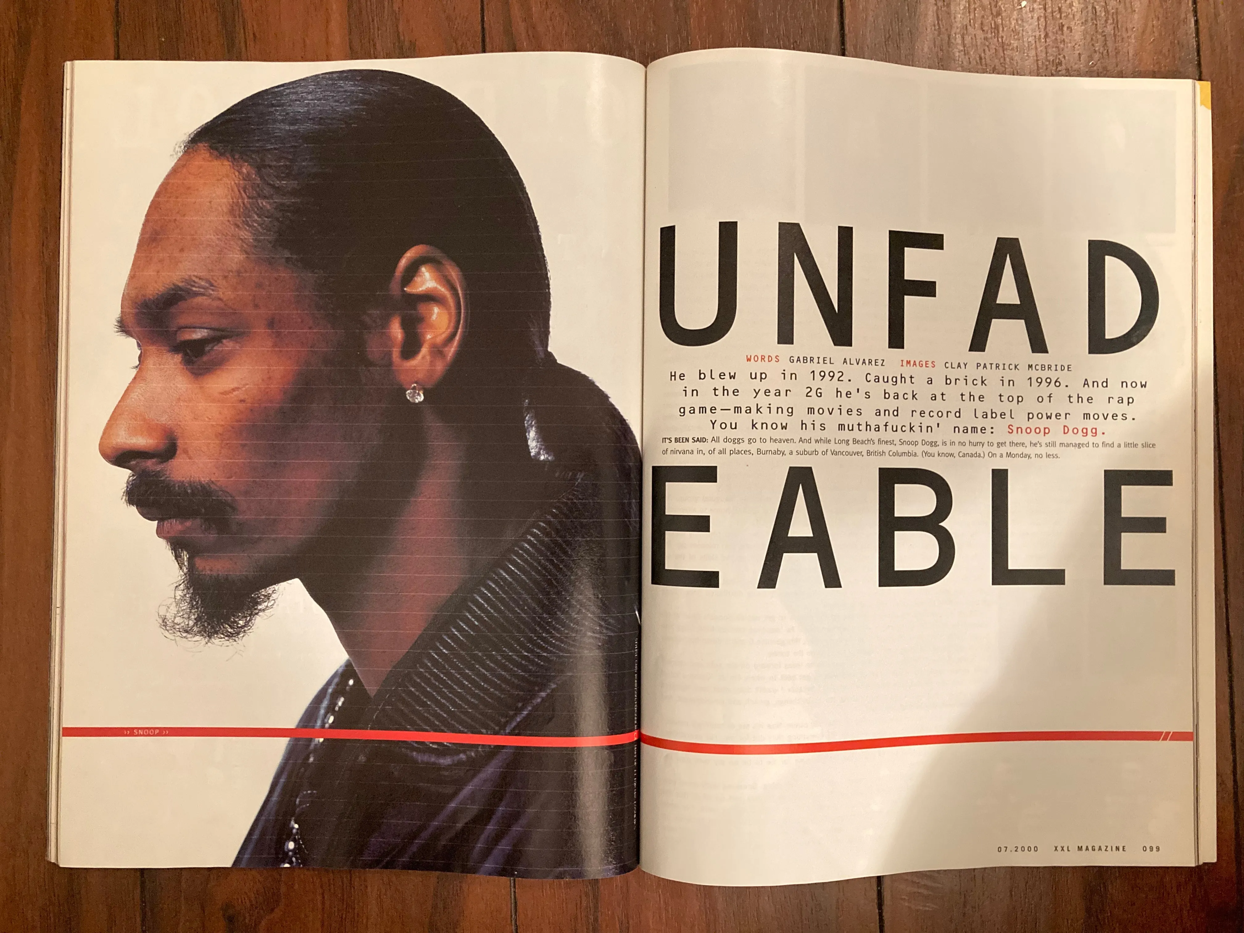 XXL Magazine Snoop Dogg July 2000