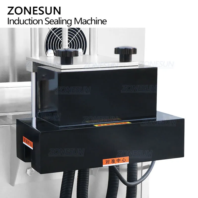 ZONESUN ZS-FK6000 Automatic Water-cooled Plastic Squeeze Bottle Cap Sealer Aluminium Foil Continues Induction Sealing Machine